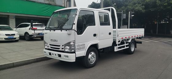 شاحنة شحن إسوزو مزدوجة الصف 5 مقاعد 2WD محرك خلفي 4 × 2 ناقل نقل ديزل يدوي