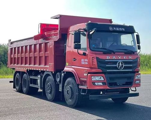 أربعة محاور ديزل 3 مقاعد شاحنة شحن 20M2 8.9 مترات القيادة الخلفية ناقل التحويل اليدوي 8 × 4