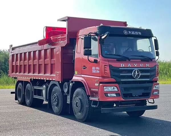 أربعة محاور ديزل 3 مقاعد شاحنة شحن 20M2 8.9 مترات القيادة الخلفية ناقل التحويل اليدوي 8 × 4 0